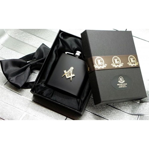 Freemasons Masonic Steel Hip Flask Freemasons Masonic Steel Hip Flask